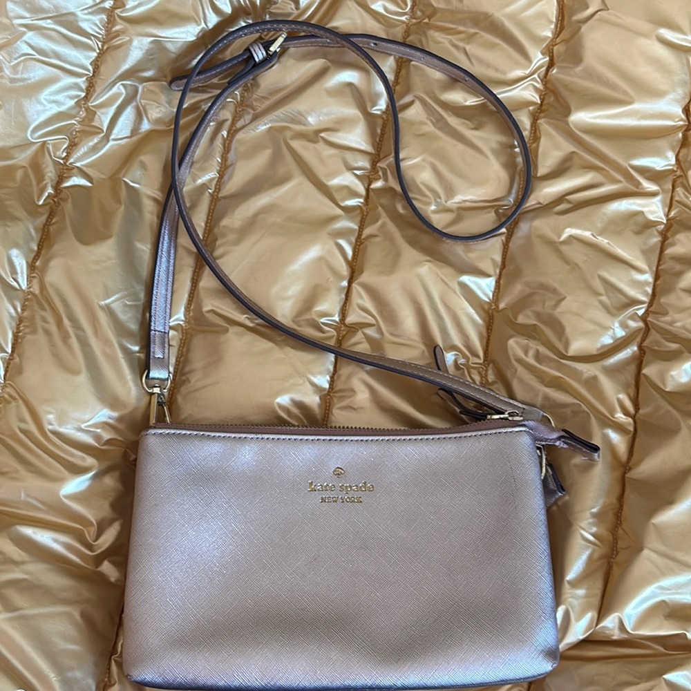 Kate Spade Blush metallic  Crossbody Bag